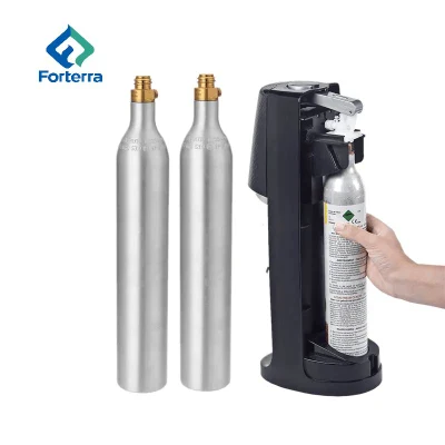 Cylindre de gaz CO2 en aluminium de 0,6 l, cylindre de soude certifié Tped pour Machine de fabrication de boissons, offre spéciale